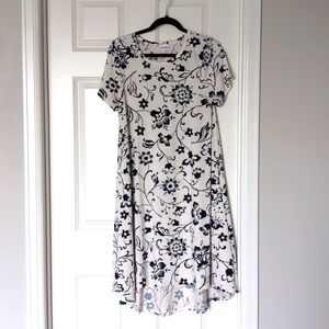 Floral Carly High Lo dress